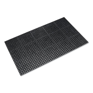 Crown Safewalk Heavy-duty Anti-fatigue Drainage Mat, General Purpose, 36 X 60, Black freeshipping - TVN Wholesale